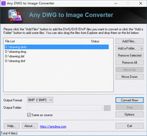 DWG to JPG, DWG to BMP, DWG to TIF